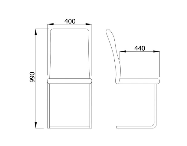 Стул OXFORD, коричневый APU-005/черный
