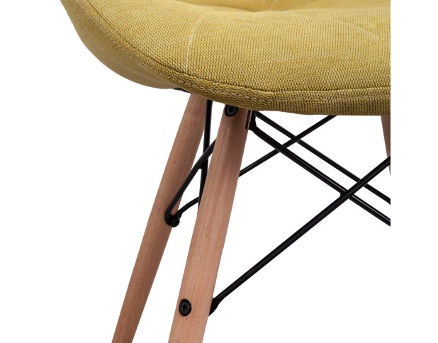 Стул RIO, (бледно-желтый JH09-15/бук)