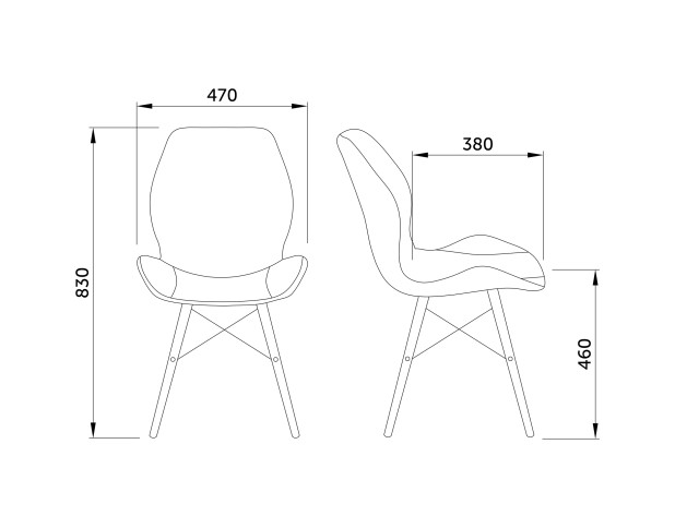 Стул RIO, (светло-коричневый JH09-9/бук)