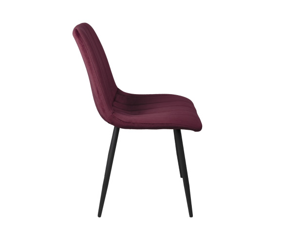 Стул SOLAR, винный велюр/черный