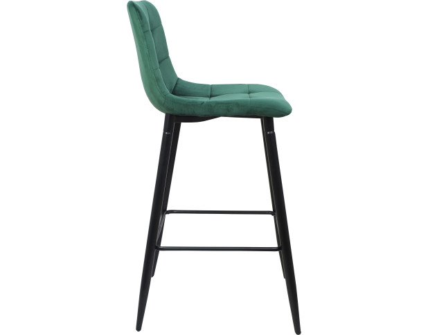 Стул STELLA, барный, зеленый велюр HLR57/черный