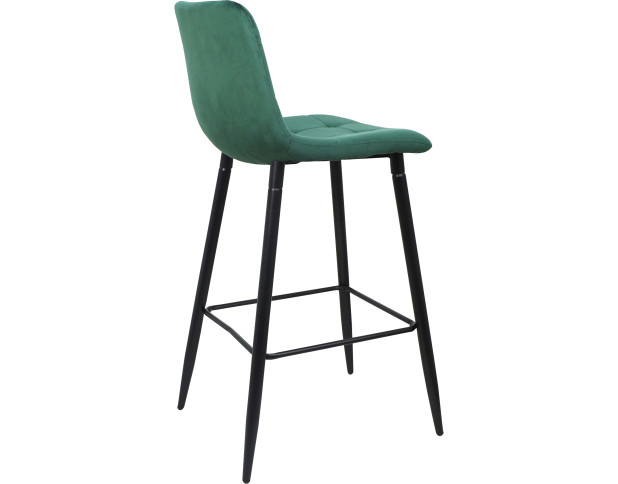 Стул STELLA, барный, зеленый велюр HLR57/черный