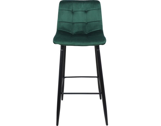 Стул STELLA, барный, зеленый велюр HLR57/черный