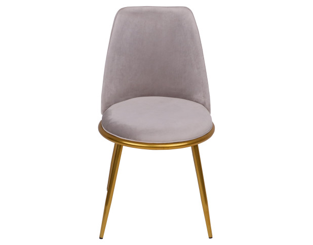 Стул STELLARY ECONOM, серый велюр/золотой