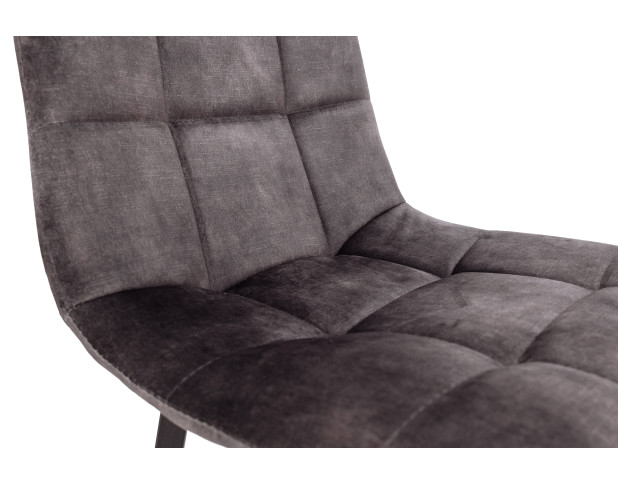 Стул VERMONT VINTAGE, винтажный серый велюр UF912-6/черный