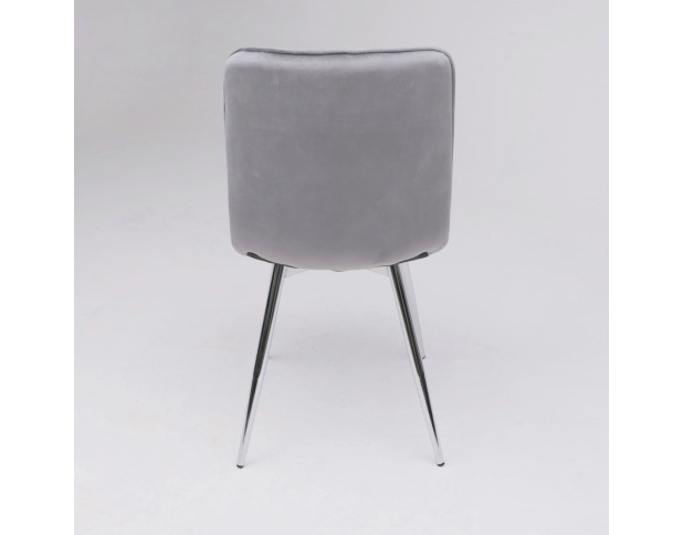 Стул WILLIS, серый велюр HLR#20/хром