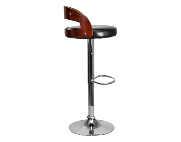 Стул барный BRUNO, черный/хром