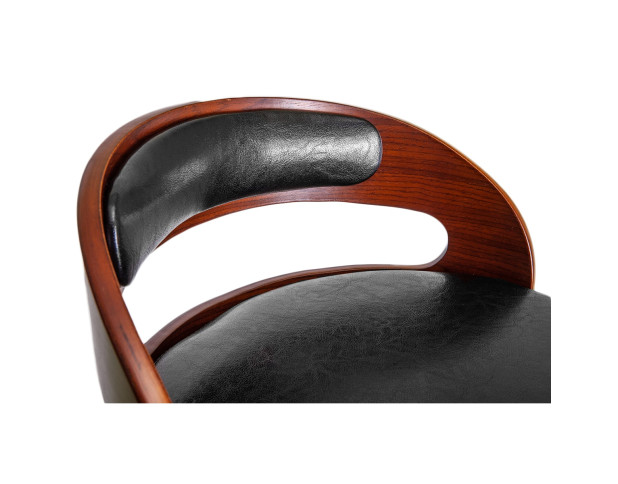 Стул барный BRUNO, черный/хром