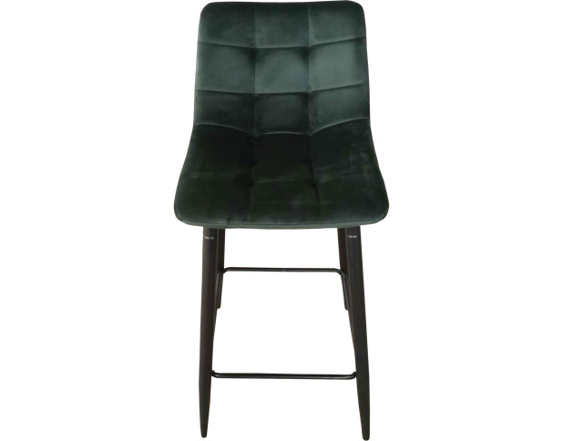 Стул барный MIA, зеленый велюр HLR57/черный