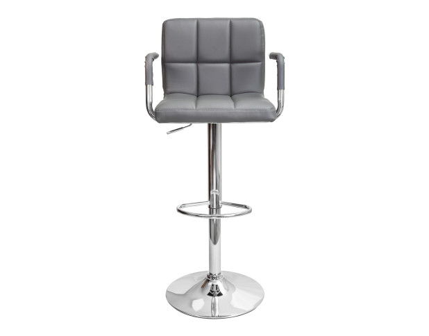 Стул барный OREGON, (серый/хром)