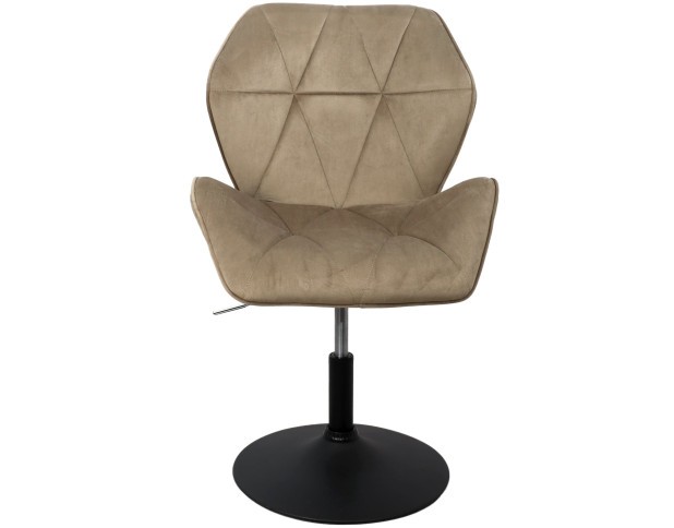 Стул барный OSLO, (светло-коричневый велюр/черный)