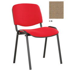 Стул на раме ISO BLACK, (C-25, светлый беж)