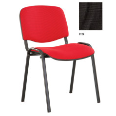 Стул на раме ISO BLACK, (C-26, чёрно-серый)